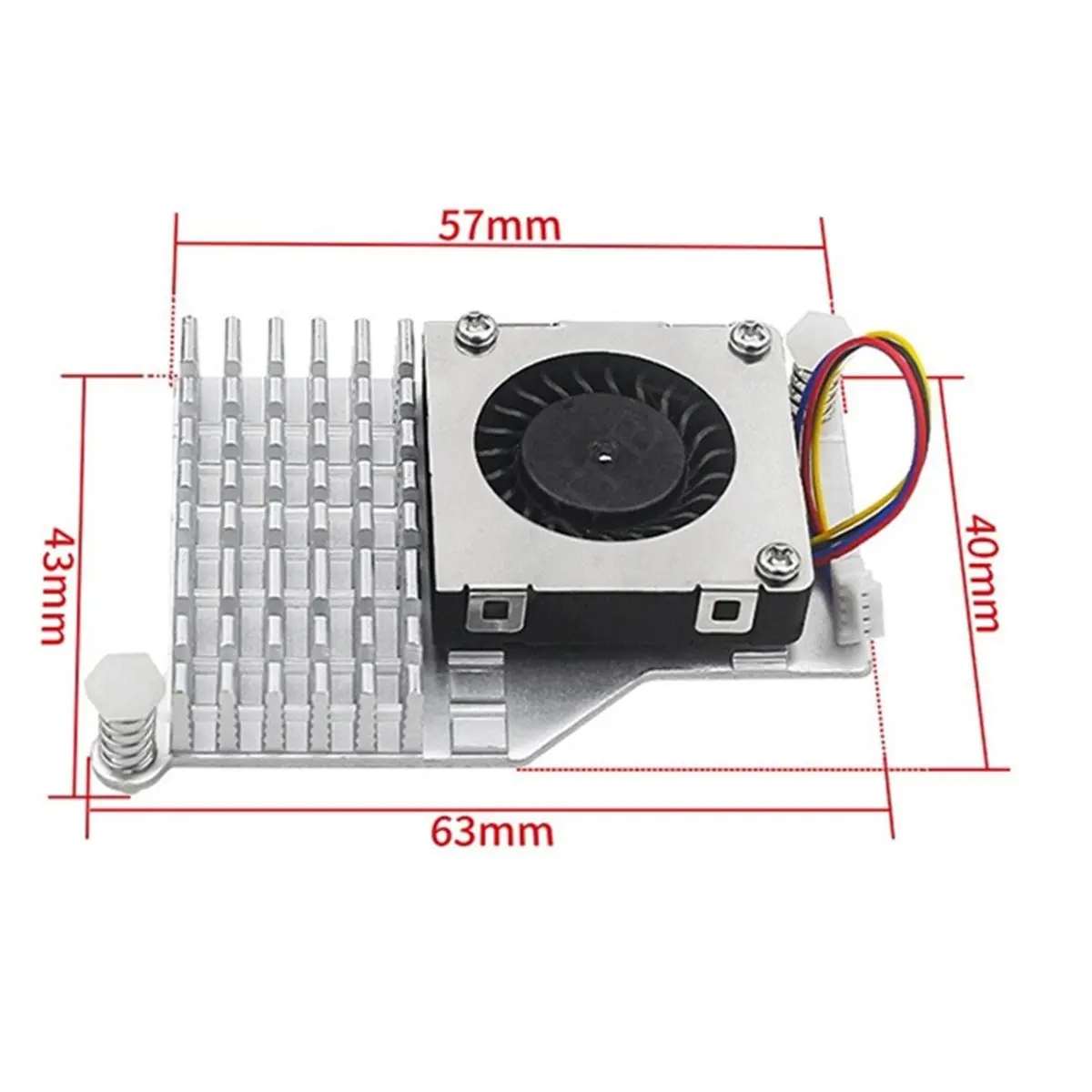 Фото Вентилятор охлаждения 828 Mega Sale для платы Raspberry Pi 5 с алюминиевым радиатором №2