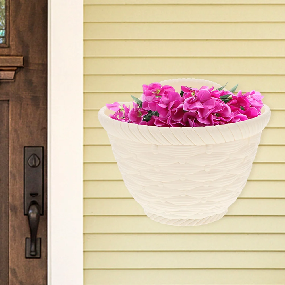 

Hanging Planter Pot Plastic Wall Outdoor Planters Railing Bucket Flower Cactus Basket Pots Fence Succulent Garden Flowerpot