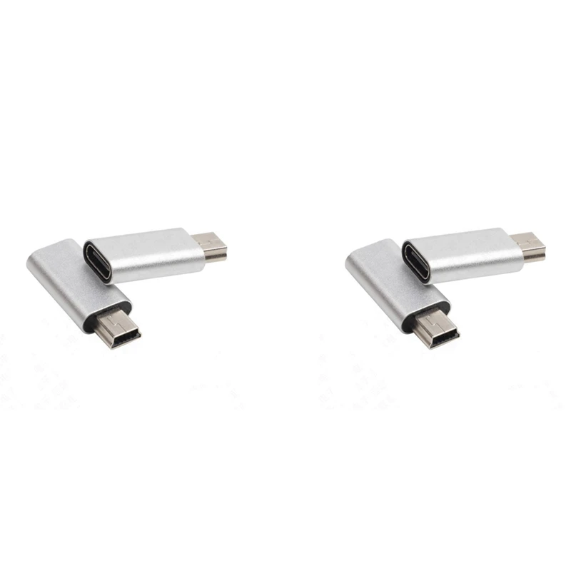 

4 шт., переходник с USB C на Mini USB 2,0