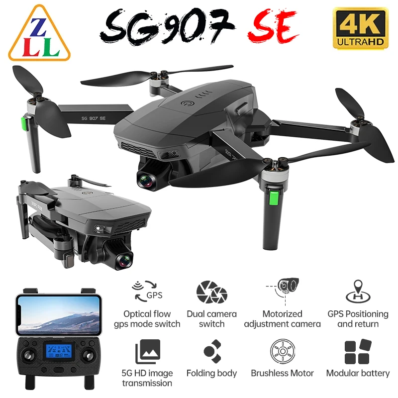 

ZLL SG907SE Drone 4K GPS Profesional 5G WiFi Dron With Brushless Motor Smart Follow RC Quadcopter VS SG907 Max SG 906 Pro2