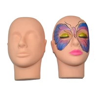 silicone flat head mold planting grafting eyelashes practice head mold dummy head makeup massagepractice mannequin head