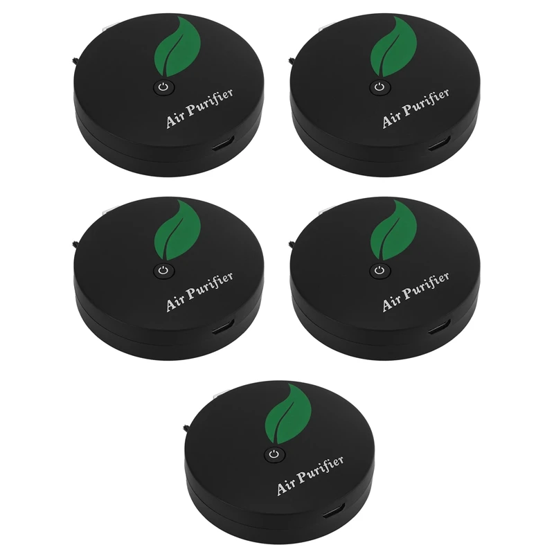 

Hot TOD-5X Mini Portable Air Purifier Wearable Air Purifier Necklace USB Air Cleaner Travel-Size Purifier For Small Space Black