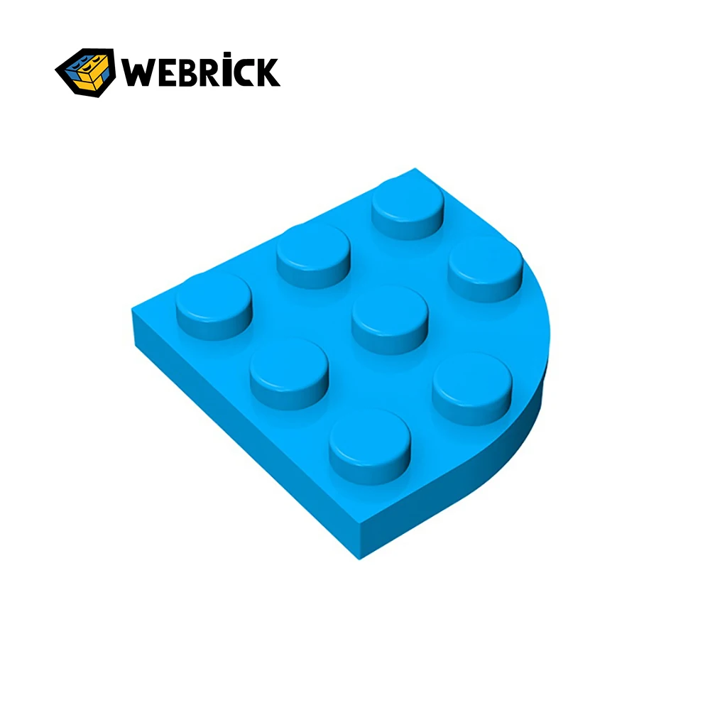 

webrick Small Building Blocks Parts 1 Pcs Plate 3X3 1/4 Circle 30357 Compatible Parts Moc DIY Educational Classic Kids Gift Toys