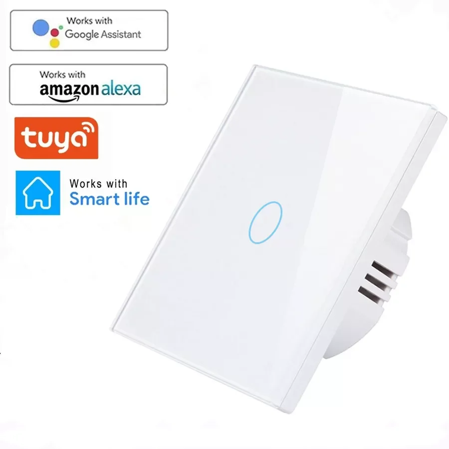 

WIFI Wall Touch Sensor Switch EU RF433+ WIFI Smart Light Switch 1 2 3 Gang 220V Tuya Smart Home Kit Support Alexa Home