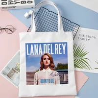 lana del rey shopping bags for women summer shoper bag harajuku fashion linen shoulder bag lady students bolsos mujer