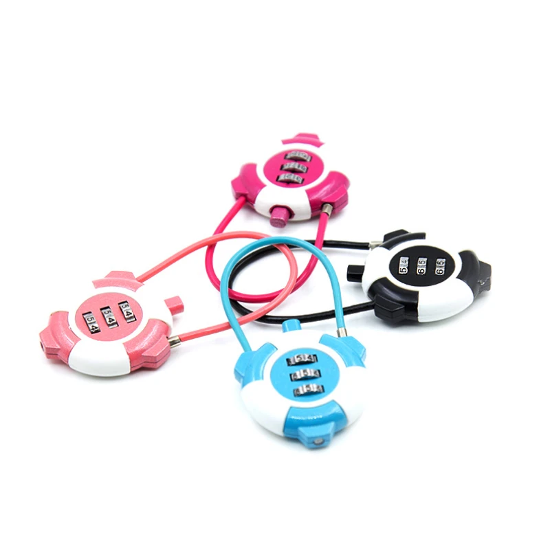 

US053 Creative Combination Lock Cosmic Wire Combination Lock School Bag Backpack Rod Case Padlock Mini Lock