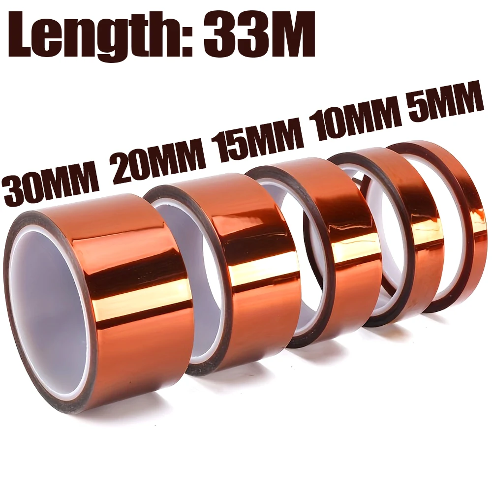 

99/33 м термостойкая сублимационная лента для теплопередачи электроники, маскирующая защитная печатная плата, золотая лента для передачи тепла