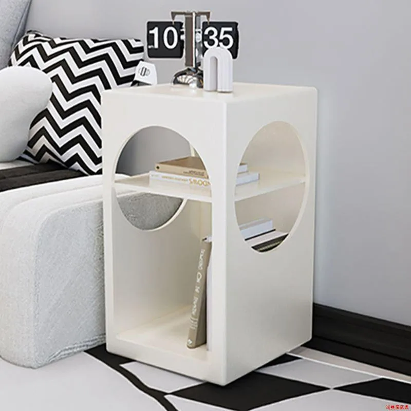 

Nordic Bedside Tables Bedroom Nightstands Retro Storage Rack Storage Cabinet Wood Creative Design Furniture Comfortable Cabinets