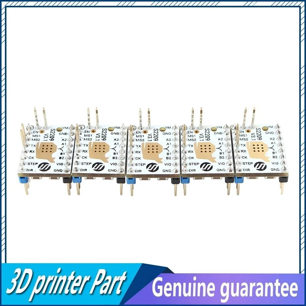 

The latest version 5pcs TMC2209 V3.1 Stepping Motor Driver Step sticks Mute Driver 256 Microsteps Current 2.8A Peak VS TMC2208