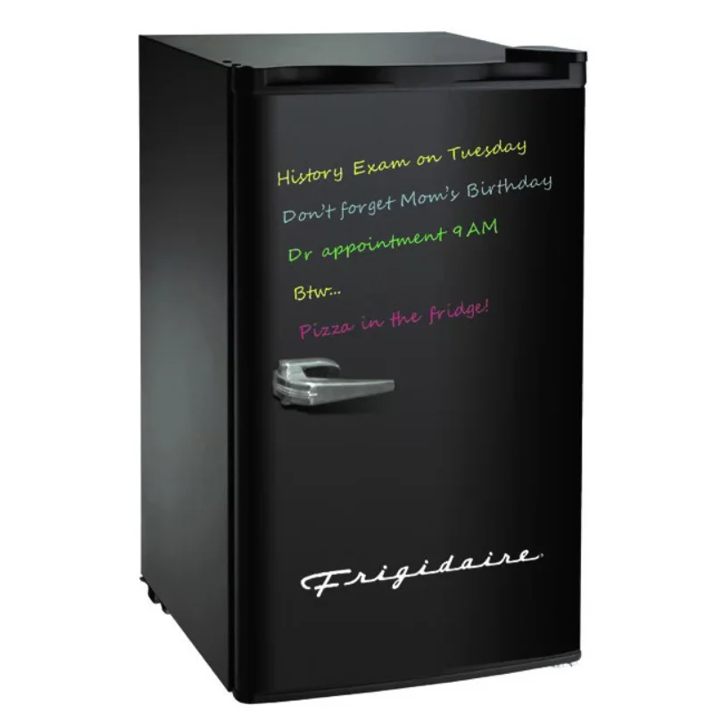 

[Flash Deal] 3.2 Cu Ft Retro Dry Erase Compact Fridge Black[US Stock]