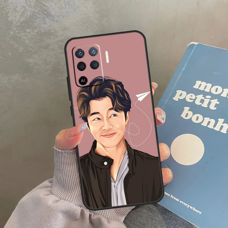 Чехол Kpop Gong Yoo для Oppo A40 A60 A80 A98 A78 A18 A38 A58 A16 A76 A96 A17 A77 A74 A94 A54 A57S A15 Cover