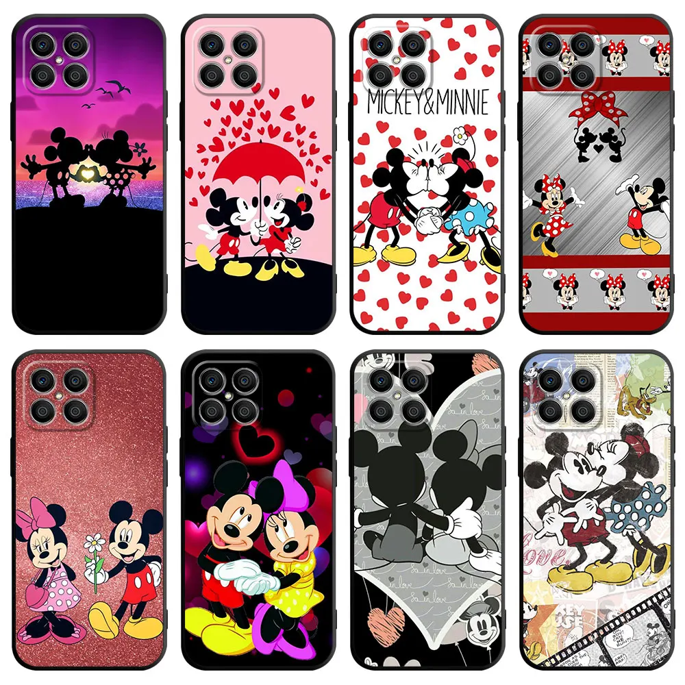 

Case For Huawei Honor X8 8X X7 50 70 Lite P30 Pro P40 X9a X8a 90 Magic 5 Silicone Phone Cover TPU Fundas Mickey And Minnie Cute