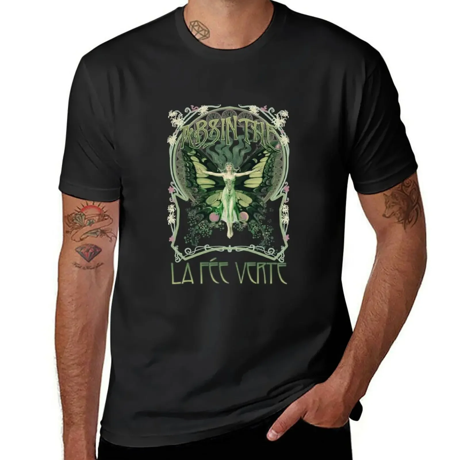 Absinthe Classic TShirt216 Футболка модные рубашки Блузка мужская одежда
