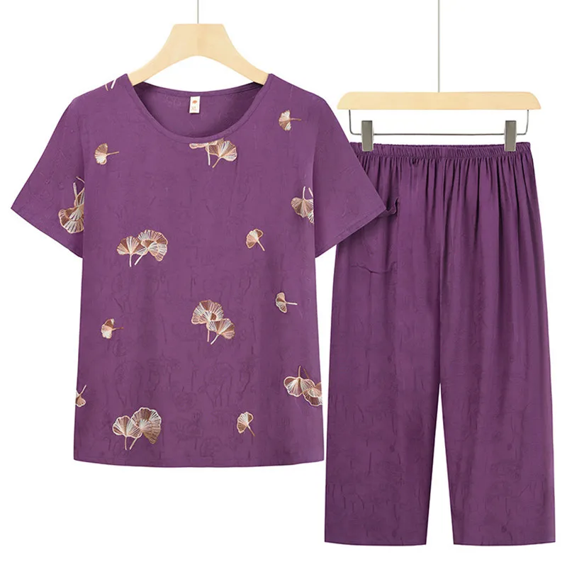 Женская пижама для женщин новый пижамный комплект матери среднего возраста