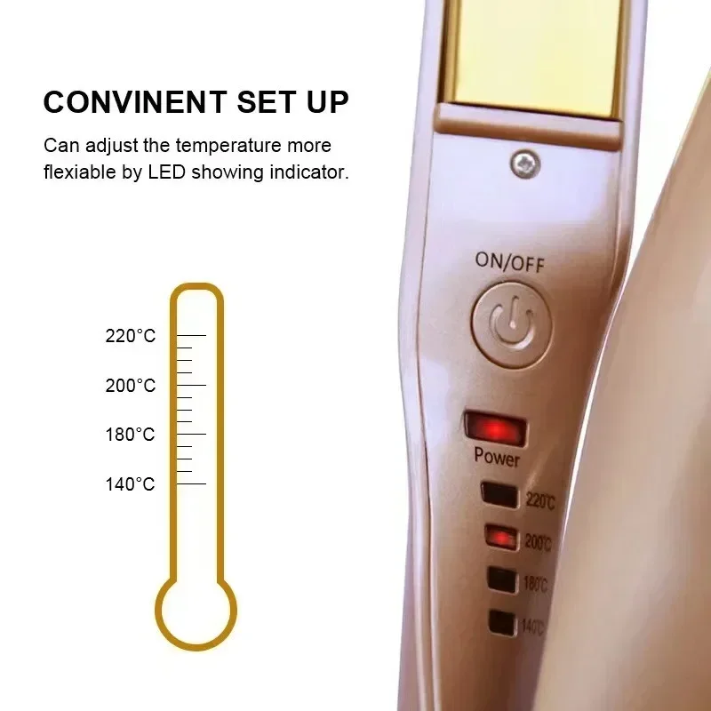 Выпрямитель для волос 2 в 1 щипцы завивки выпрямления профессиональные с
