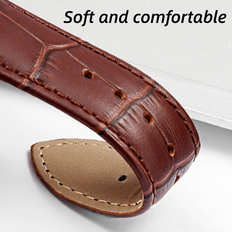 Cow Leather Watchband For MIDO Baroncelli Ocean Star Commander Multifort M005 M024 Cowhide Strap 20mm 21mm 22mm 23mm Bracelet