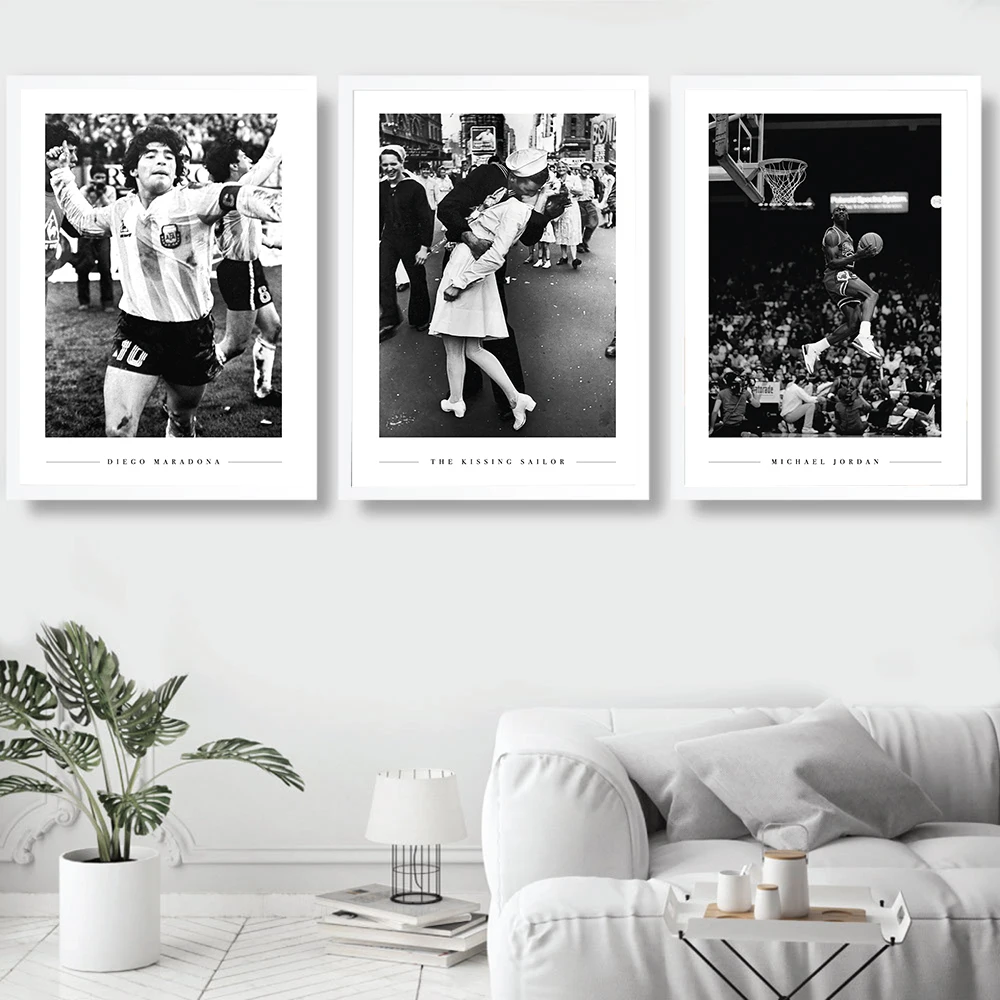 

Muhammad Ali Poster Boxing Super Star Sport Player Basketball Canvas Prints Black White Wall Picture for Living Room Decoration