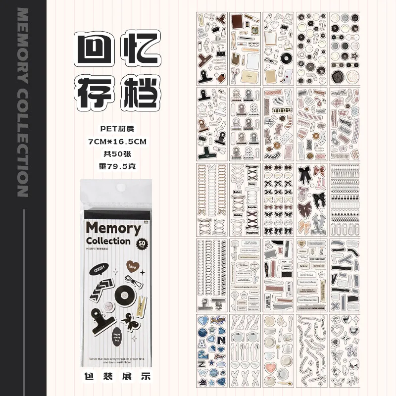 

Бумага «Мистер», 4 стиля, 50 шт./книга, книга-наклейка в стиле Instagram, альбом для вырезок «сделай сам», чехол для телефона, наклейка для украшения ноутбука