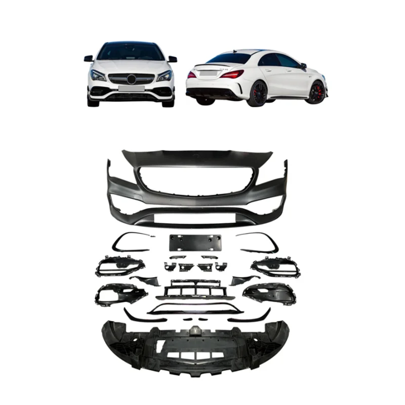 

Mercedes CLA Body Kit AMG Front Bumper For Mercedes Benz CLA W117 CLA200 CLA250 Upgrade CLA 45 AMG Body Kit