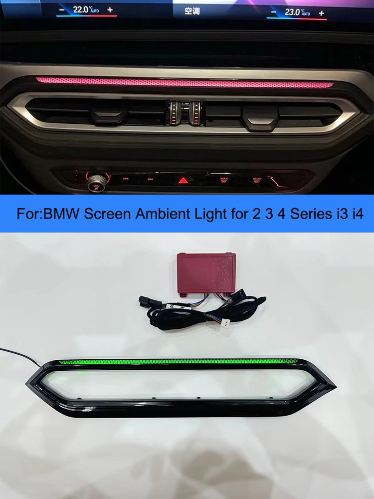 

Экран окружающего освещения для BMW 2023 2024 2025 2 3 4 серии I3 I4 G21 G22 G23 G20 G28 G26 Синхронизация оригинального автомобиля окружающего освещения
