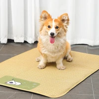 moisture and humidity resistant dogs mats summer cool dogs cooler pet supply woven pet cooler cat rattan mat