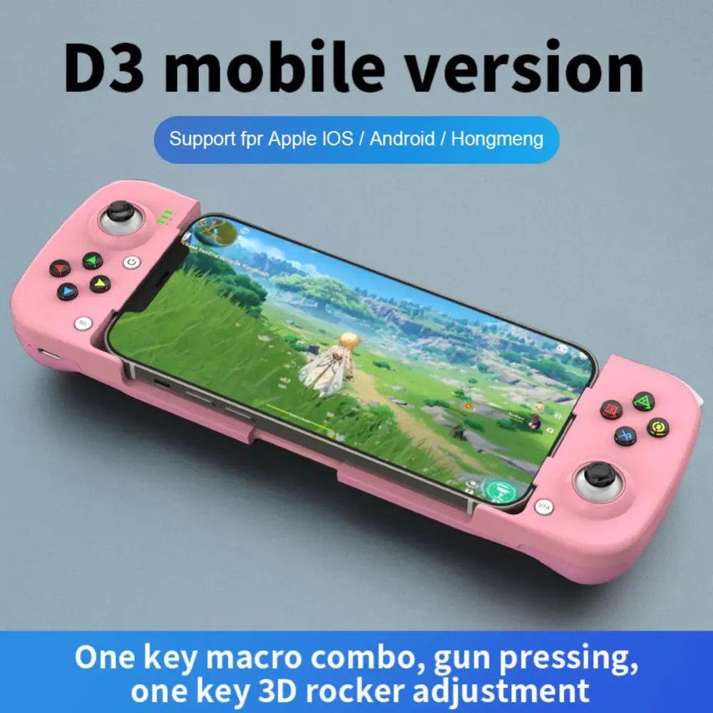 

2023 Type-c Game Handle Joystick Portable Ergonomics Mobile Gaming Trigger Support Mfi Games Bluetooth Gaming Controller Stretch