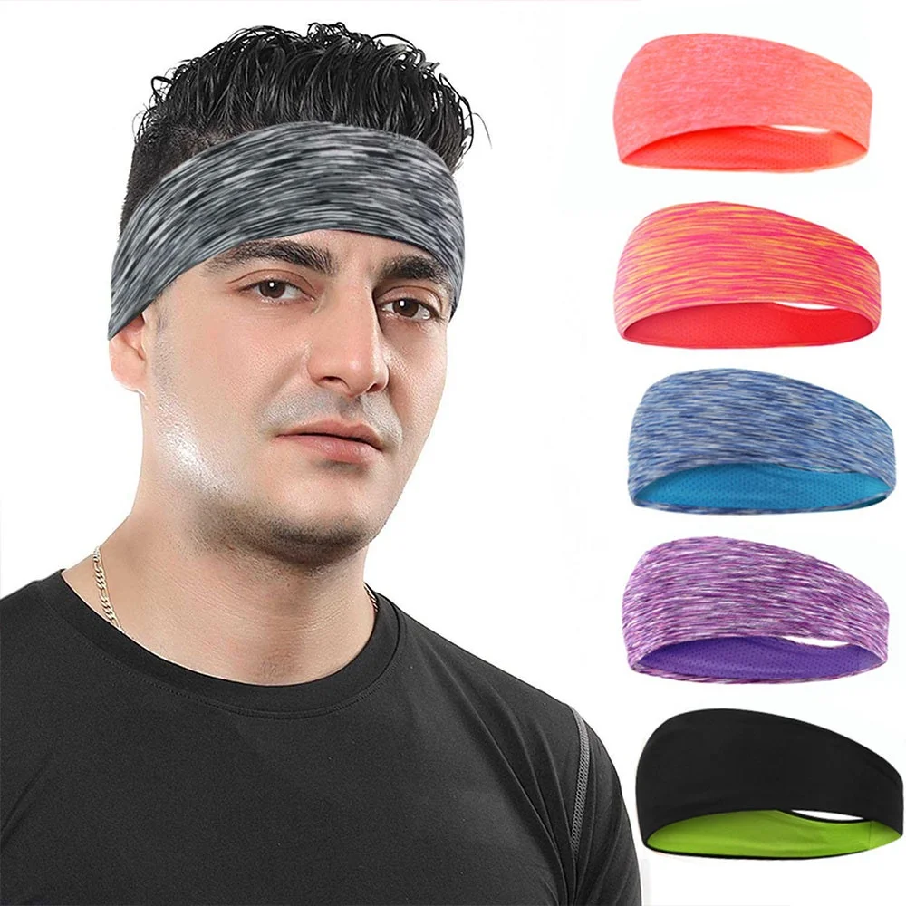 

Absorbing Sweat Hair Bands Men Women Elastic Yoga Running Headbands Headwrap Sports Headwear Accessories
