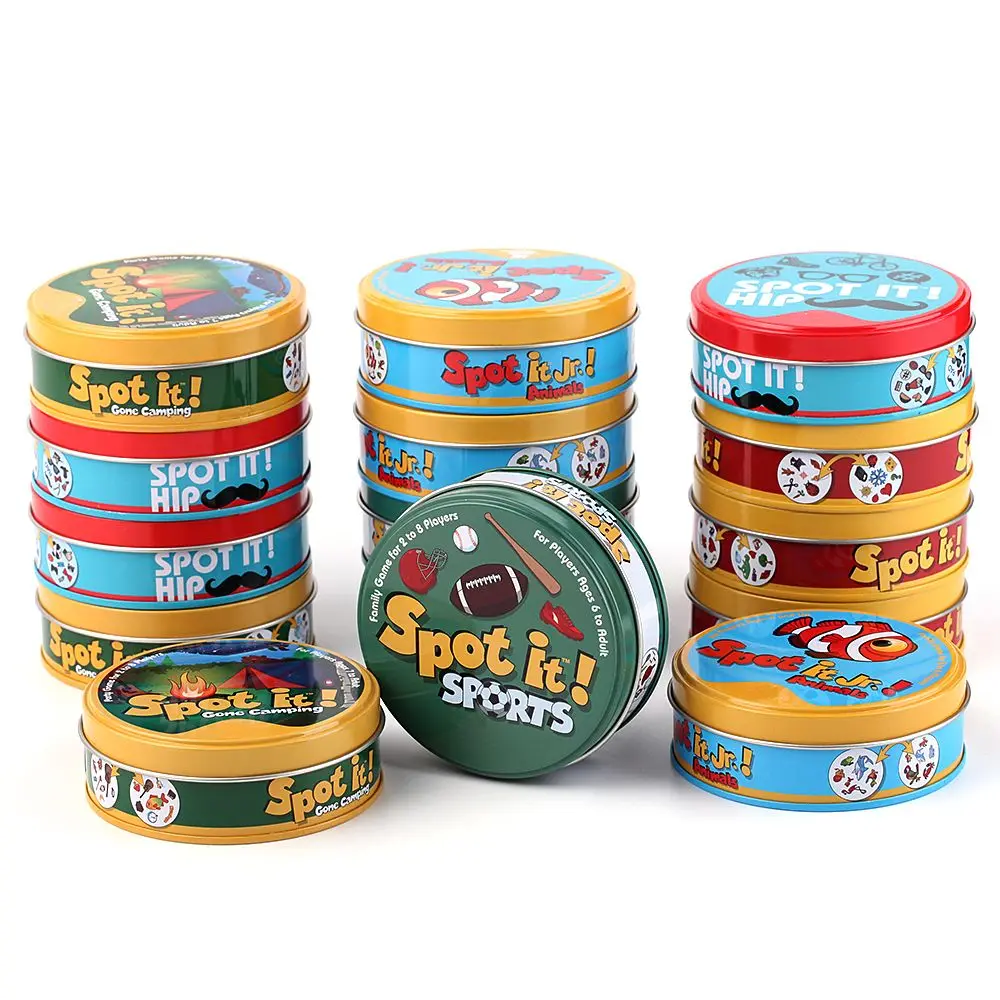 

22 стиля, 55 шт., карты Dobble, игра «Найди это», мини-настольные игры, классическая образовательная карта, английская версия, домашняя вечеринка, ...