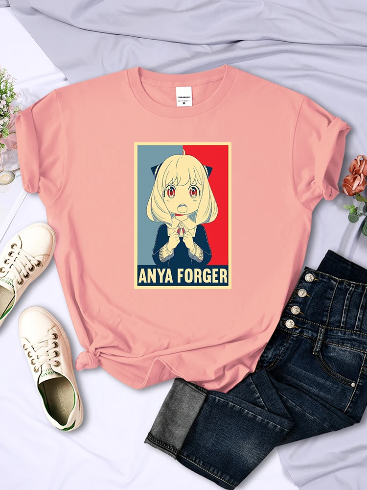 

Spy X Family Art Anya - Kawaii Women T-Shirt Summer Brand T Shirts Street Casual Tops Clothes Loose Oversize Short Sleeve Kpop