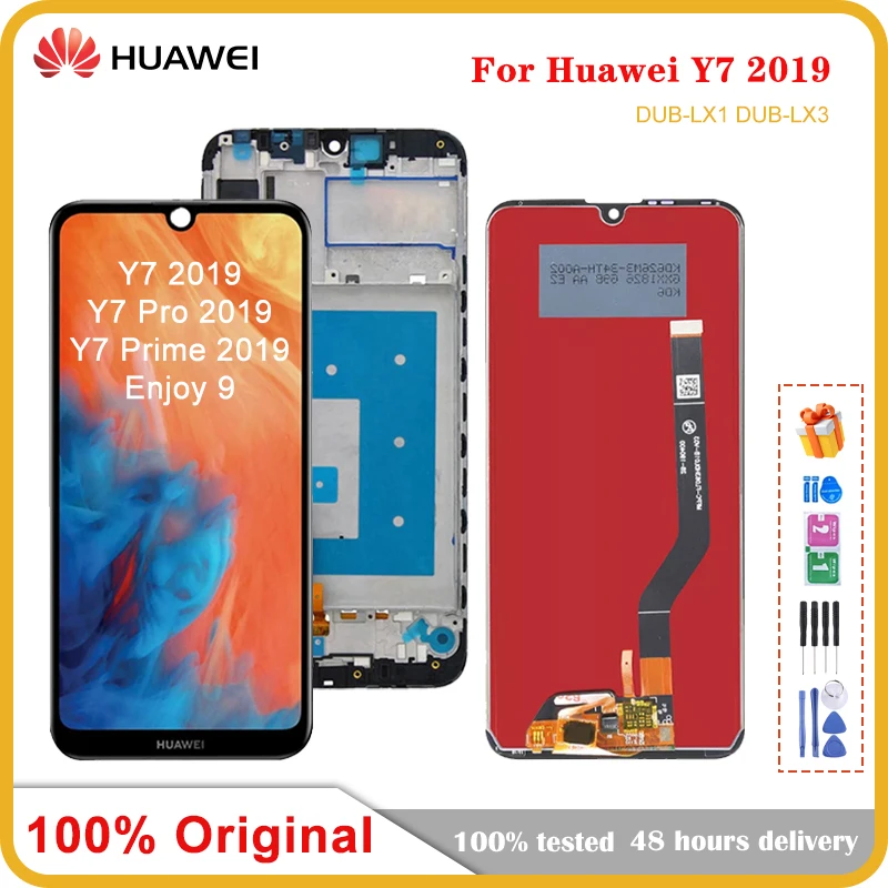 Оригинальный дисплей для Huawei Y7 2019 LCD Pro сенсорный экран запасные части Prime Enjoy 9 -