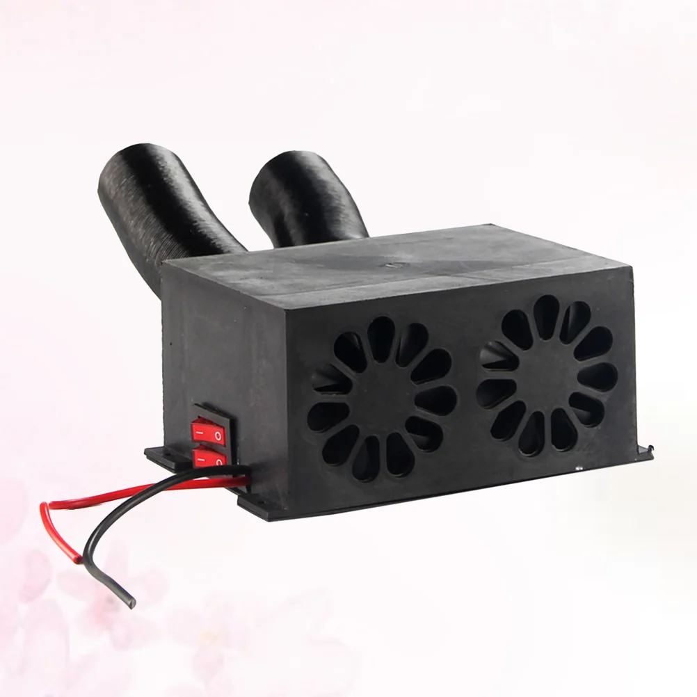 

12V Car Portable Fan Heater Defroster Demister for Truck Bus (Black)