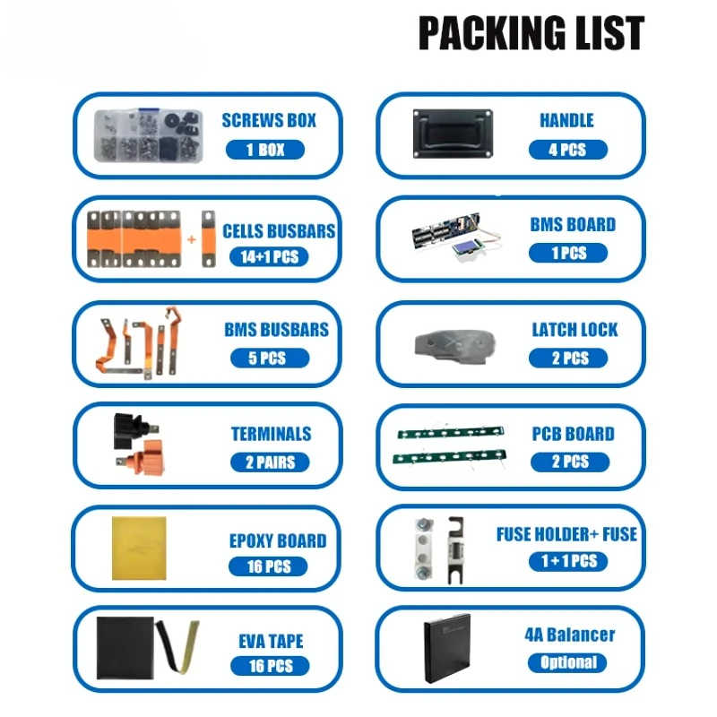 Корпус солнечной системы V3 штабелируемый белый ящик активный баланс 48 В коробка