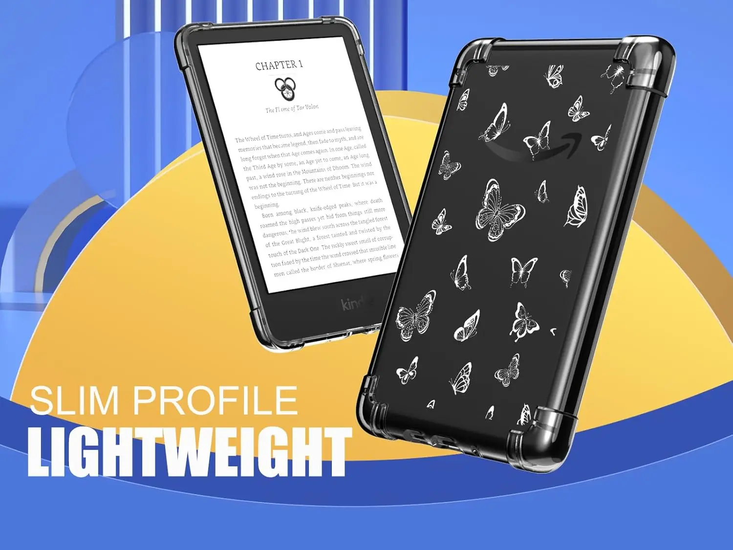 Чехол для 6-дюймового совершенно нового Kindle (11-го поколения-20242022, сверхпрозрачный, мягкий, гибкий, прозрачный, задняя крышка бампера из ТПУ (art.: 3920d45676af1) - 3920d45676af1