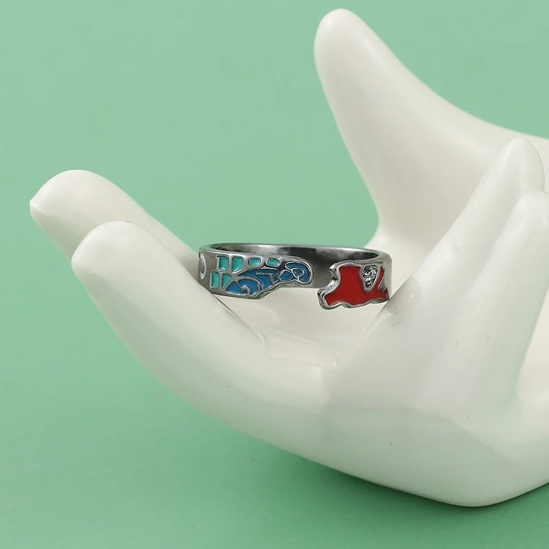 Сплав цинка Рассекатель демонов камадо танджиро косплей аниме винтажное кольца