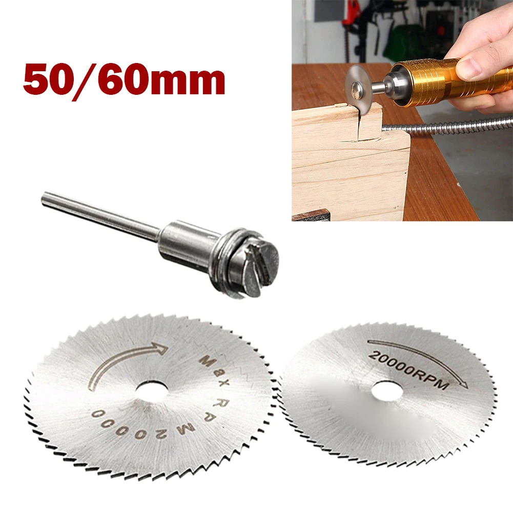 

1pc HSS Mini Circular Saw Blades Wood Cutting Discs Rotary Tool Cutting Diamond Wood Metal Saw Blade 50mm 60mm