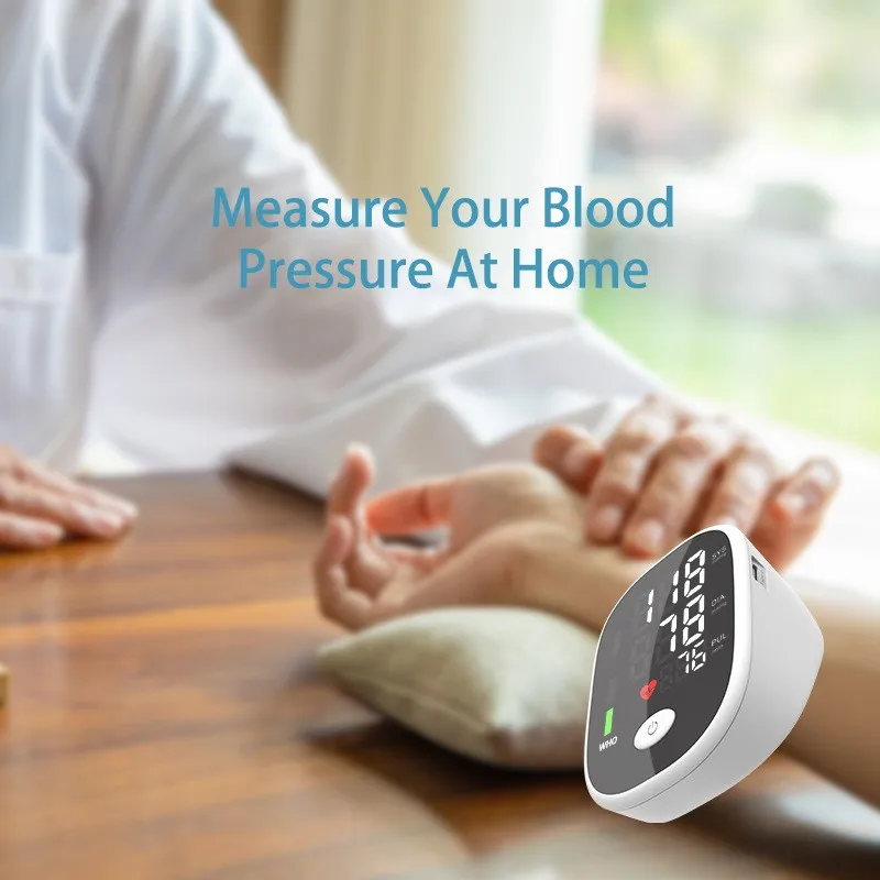 

Bluetooth Automatic Upper Arm Electronic Sphygmomanometer Heart Rate Pulse Meter Sphygmomanometer English Voice
