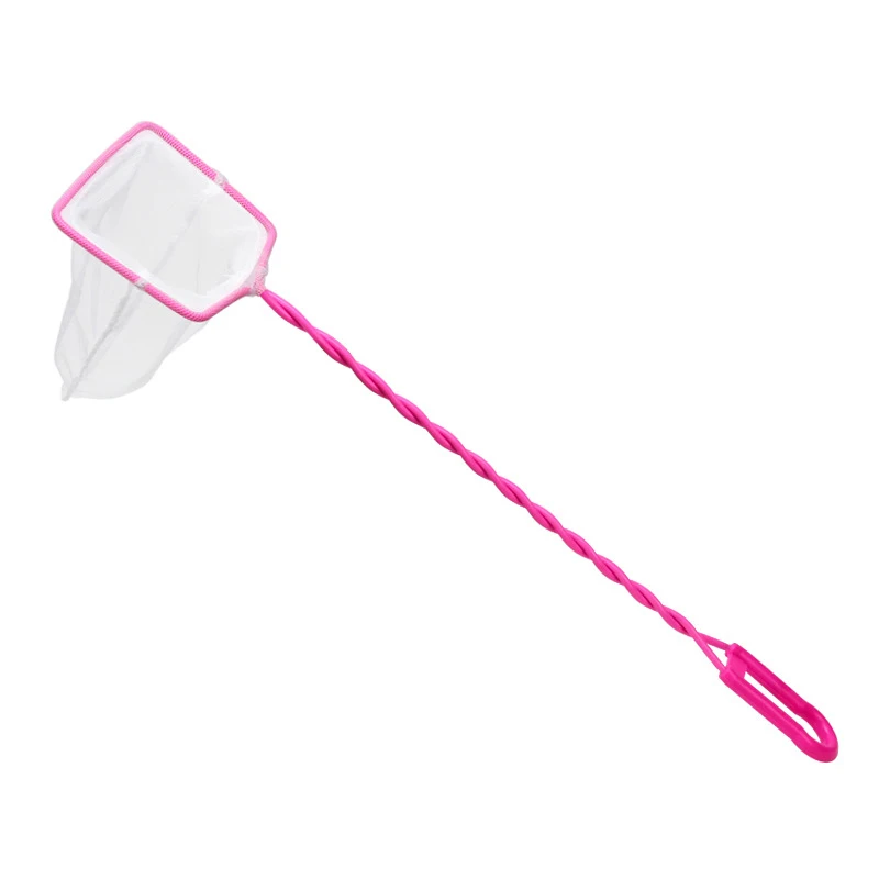 

Portable Fish Net Long Handle Square Aquarium Accessories Fish Tank Landing Net for Fish Floating Objects Crab Net Cleaning Tool