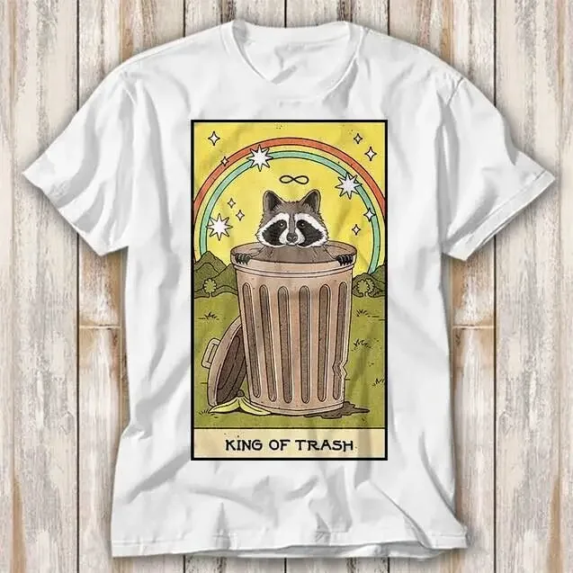 Король мусора енота Таро карта Fortune Teller Футболка Топ 3997