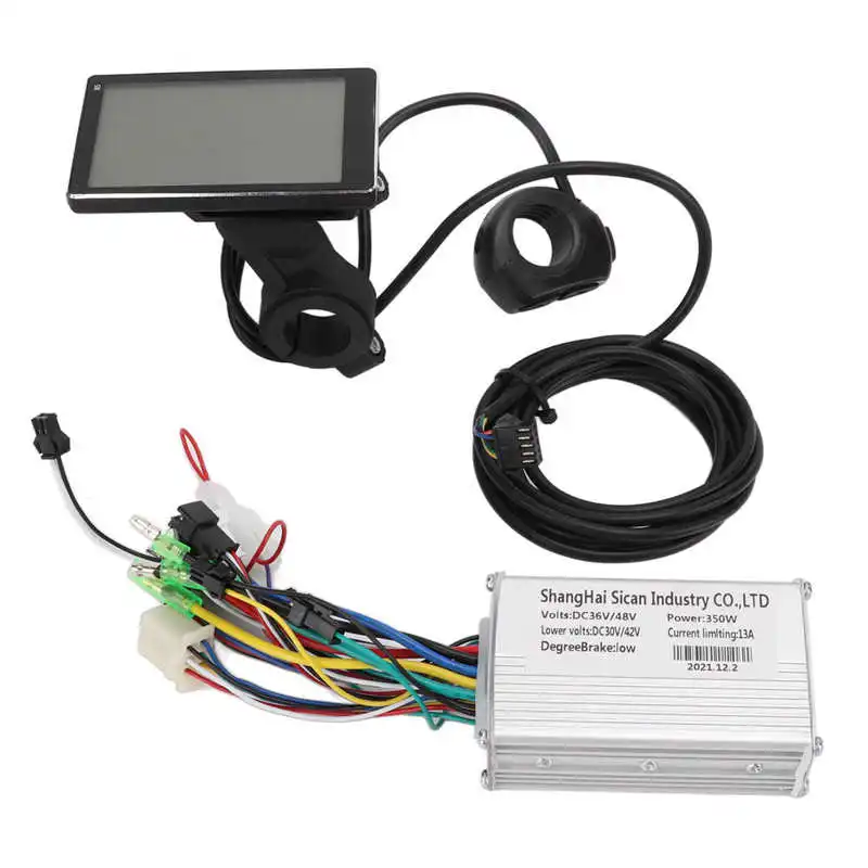 

Durable Motor Brushless Controller Kit LCD Display Meter 36V/48V 350W for Electric Bicycles Scooters E-bike Motor Scooter Parts