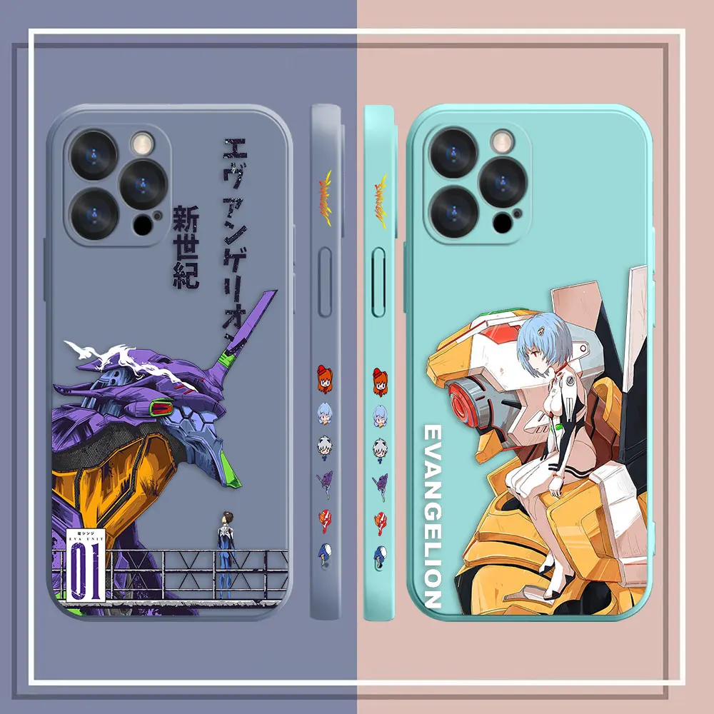 Phone Case For Apple iPhone 14 13 12 11 Pro XS Max Mini X XR SE 7 8 6 Plus Case Cover Funda Cqoue Shell Capa N-Neon G-Genesis 01