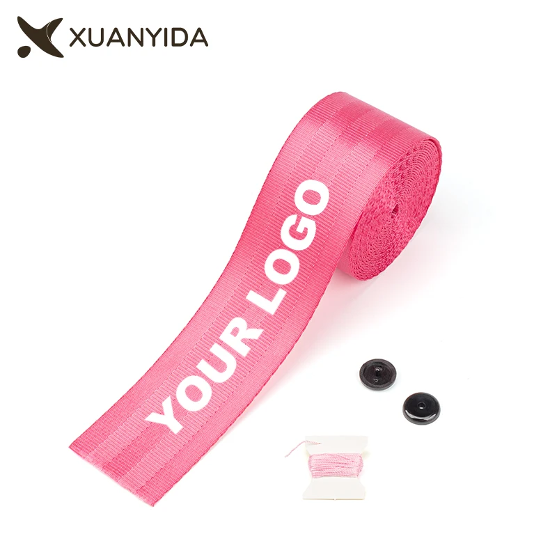 

Ремень безопасности с логотипом на заказ, тесьма с текстовым узором, индивидуальный ремень безопасности для автомобиля, модификация «сделай сам»