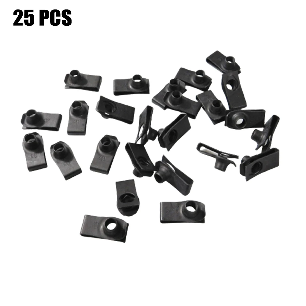 

25PCS Short Squeeze U Nut M6 Screw Universal M8-1.25mm #11503715 #11506099 Easy Installation High Quality