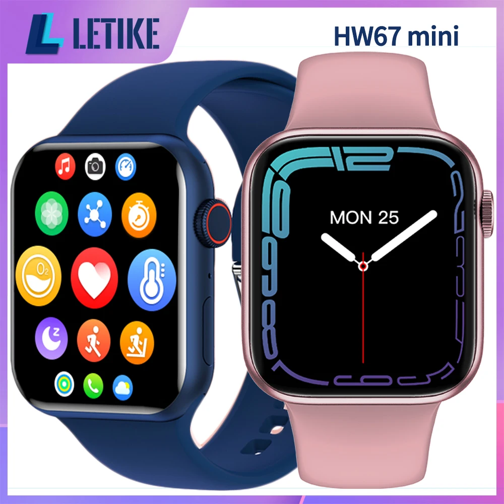 

Letike Smart Watch Women HW67 mini SmartWatch 1.6 Inch HD Screen Bluetooth Call pk HW22 W37 HW17 for Xiaomi Huawei Smart Phone