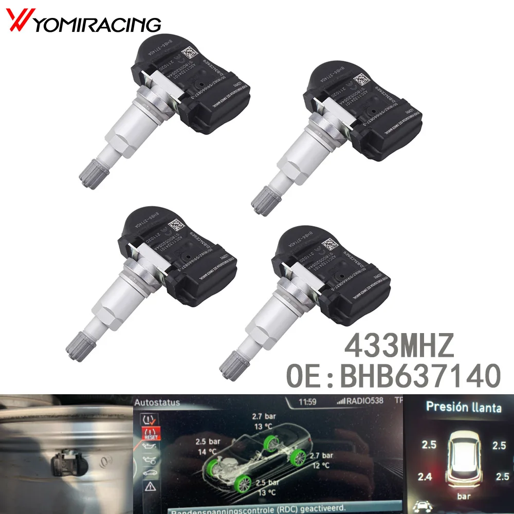 

4 шт./лот BHB637140A BHB637140 433 МГц датчик давления в шинах TPMS для Mazda 2 3 5 6 Φ CX5 CX-5 CX6 CX-6 CX9 CX-9 Artz GS1D37140