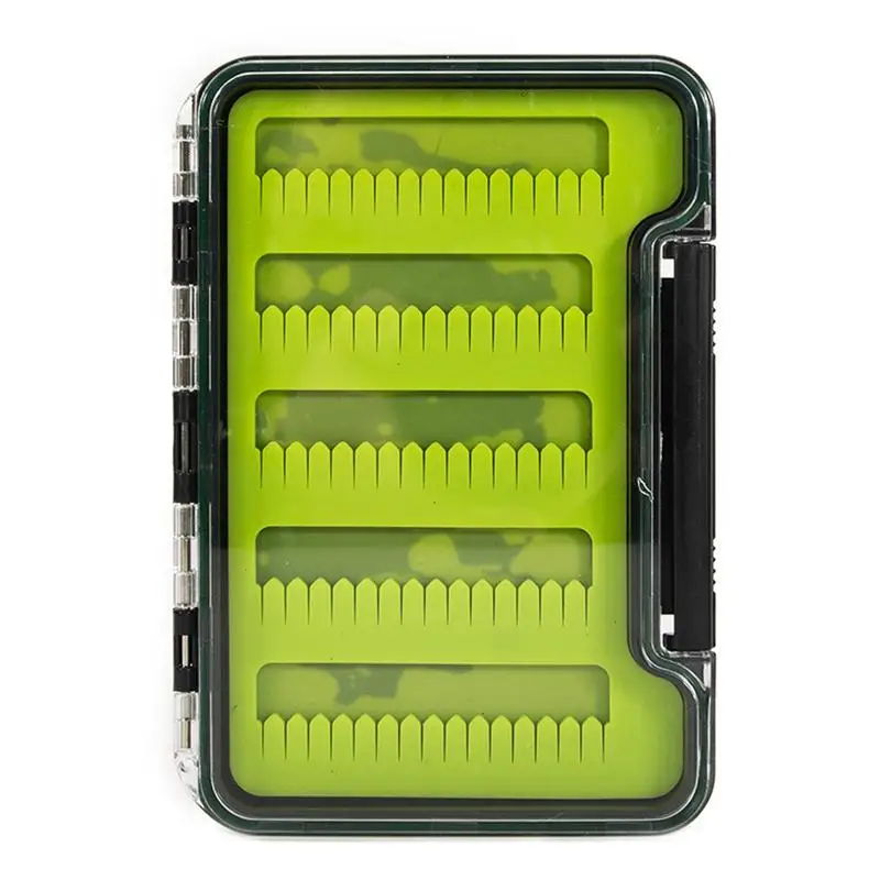 

Storage Fly Box Waterproof Fly Box For Fly Fishing Easy Grip Lures Flies Fishing Box With Clear Lid Lightweight Flies Storage