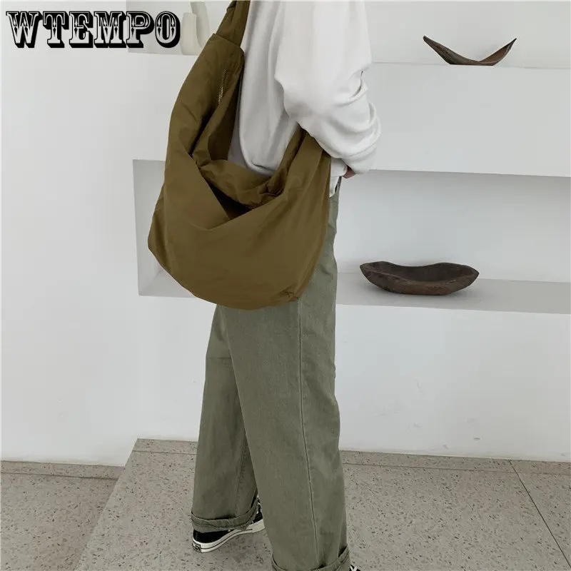 Women's Bag New Diagonal Shoulder Bag Casual Totes Spring Nylon Large Capacity Dumpling Bag Simple Retro Handbag Shopping Bags