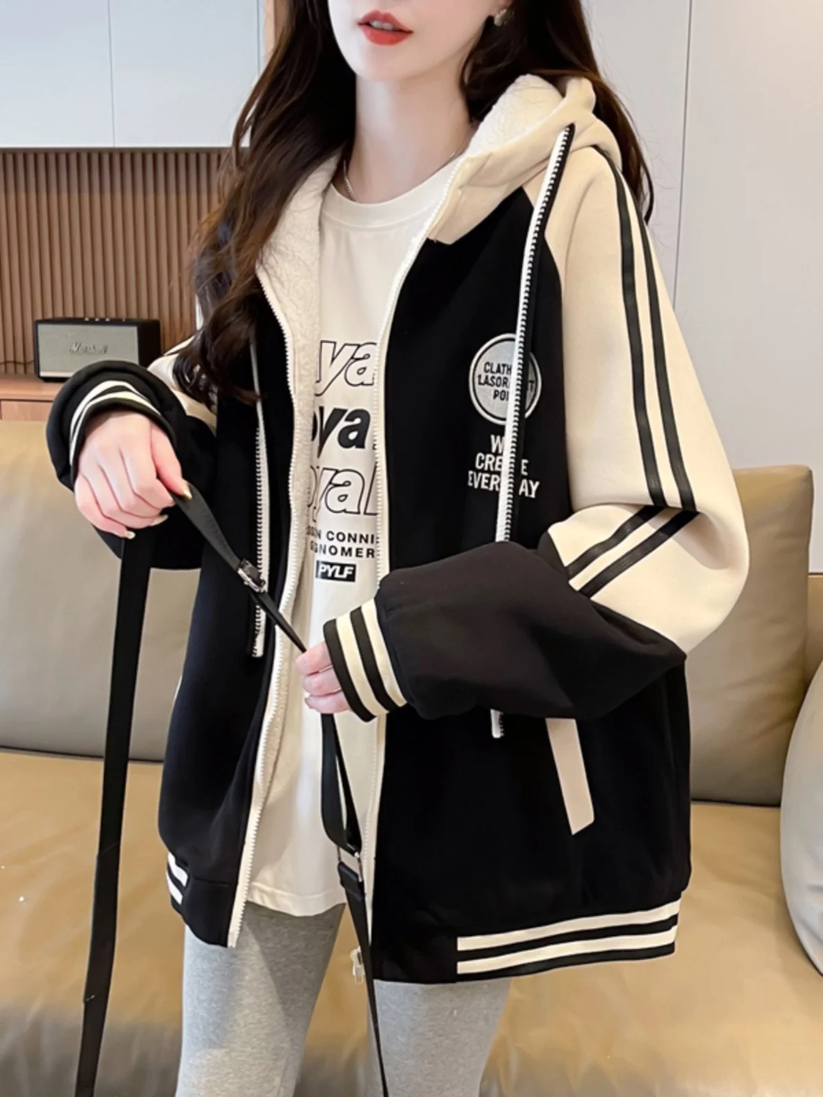 Берберская флисовая бейсбольная форма верхняя одежда женская осенне-зимняя