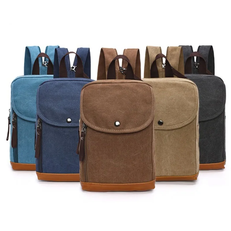 

Mini Canvas Backpacks Casual Mochila Masculina Strong Small Packback Men Daypack Travel Sacoche Homme Cotton Sac A Dos Hommes