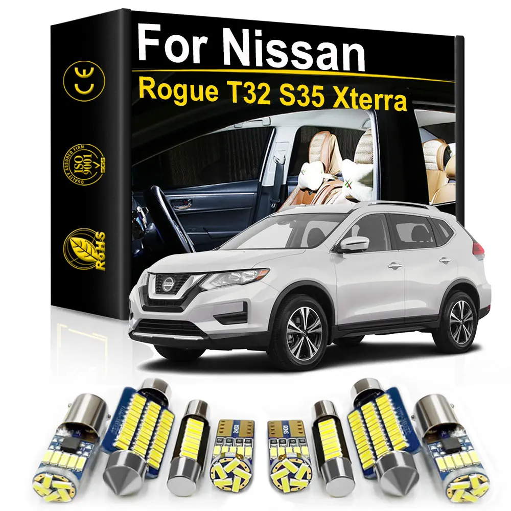 

Vehicle LED Interior Light For Nissan Rogue T32 S35 Xterra N50 Sport 2008 2017 2018 2019 2020 Accessories Canbus Indoor Lamp