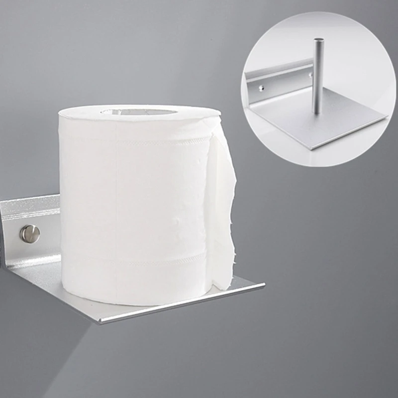 

Space Aluminum Tissue Roll Dispenser Toilet Paper Holder Home Wall Hanging Toilet Tissue Holder Bathroom Hardware
